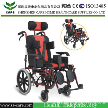 Suitable Children 7-15 Years Top Quality Reclining Lightweight Aluminum Manual Children Wheelchair